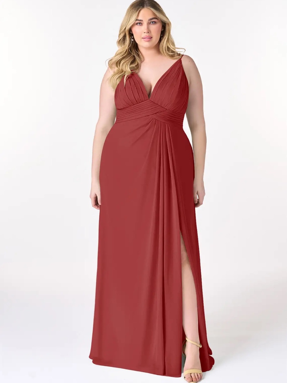 Azazie Mauren Allure Dress, color: Rust
